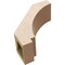 Ekena Millwork 5-inch W x 12-inch D x 12-inch H Imperial Rough Cedar Woodgrain TimberThane Knee Brace, Primed BRCUR05X12X12IMPRCPR - alternate 5